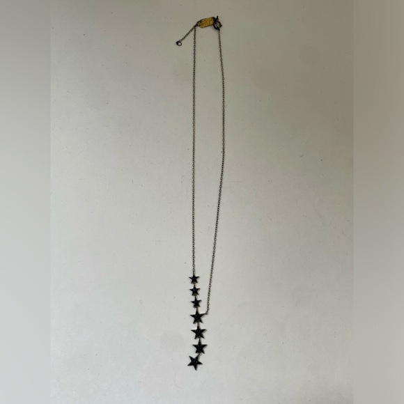 Hues Black Rhinestone Star Necklace - Picture 1 of 3